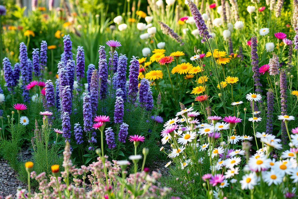Eksempel: blomsterbed med stauder